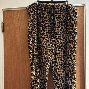 Cheetah print pajama pants